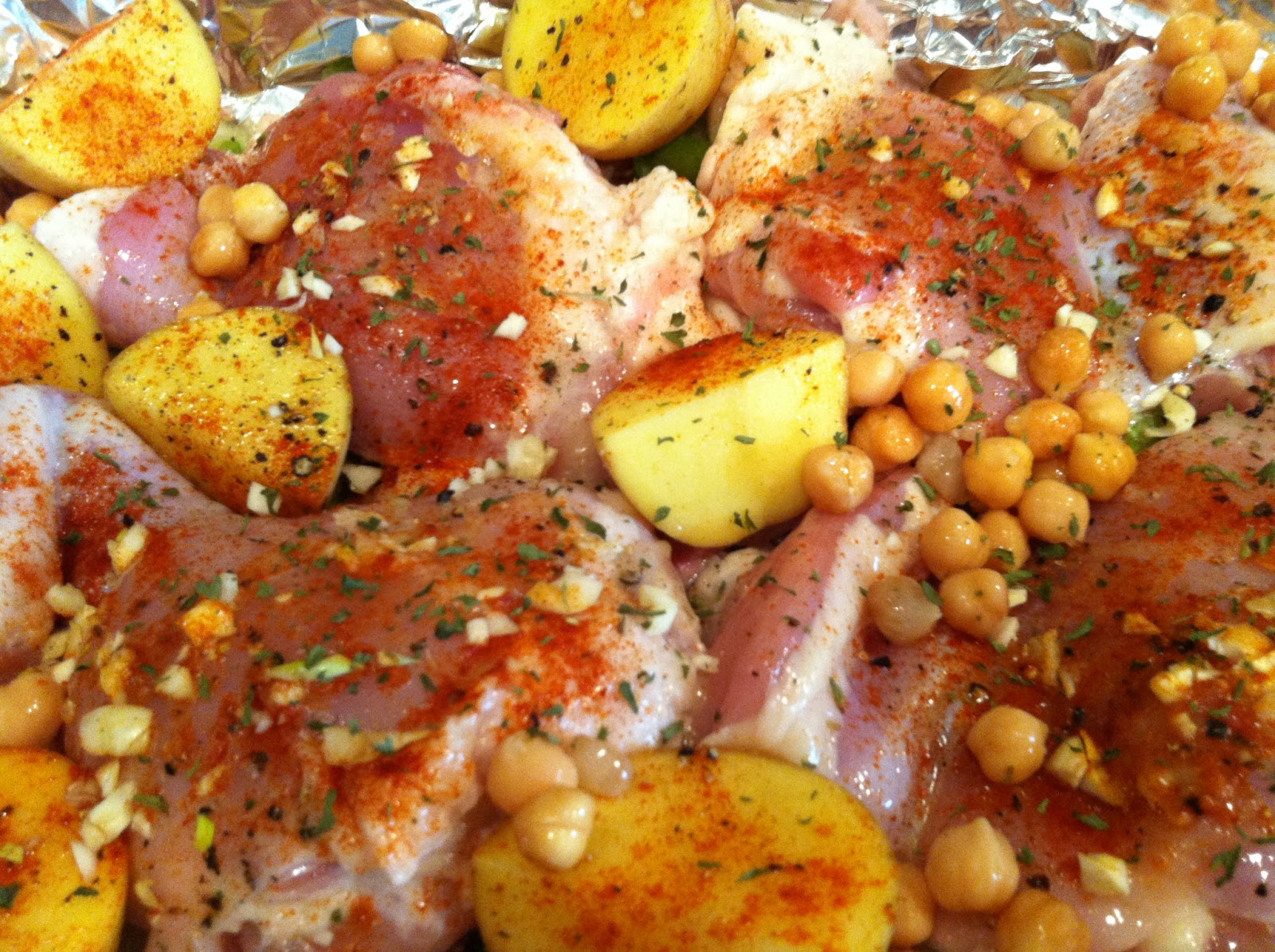 The Helpful Home Baked Paprika Chicken and Vegetables Recipe