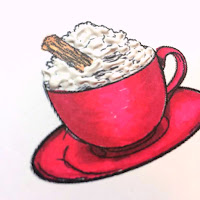 Making "whipped cream" with white acrylic paint