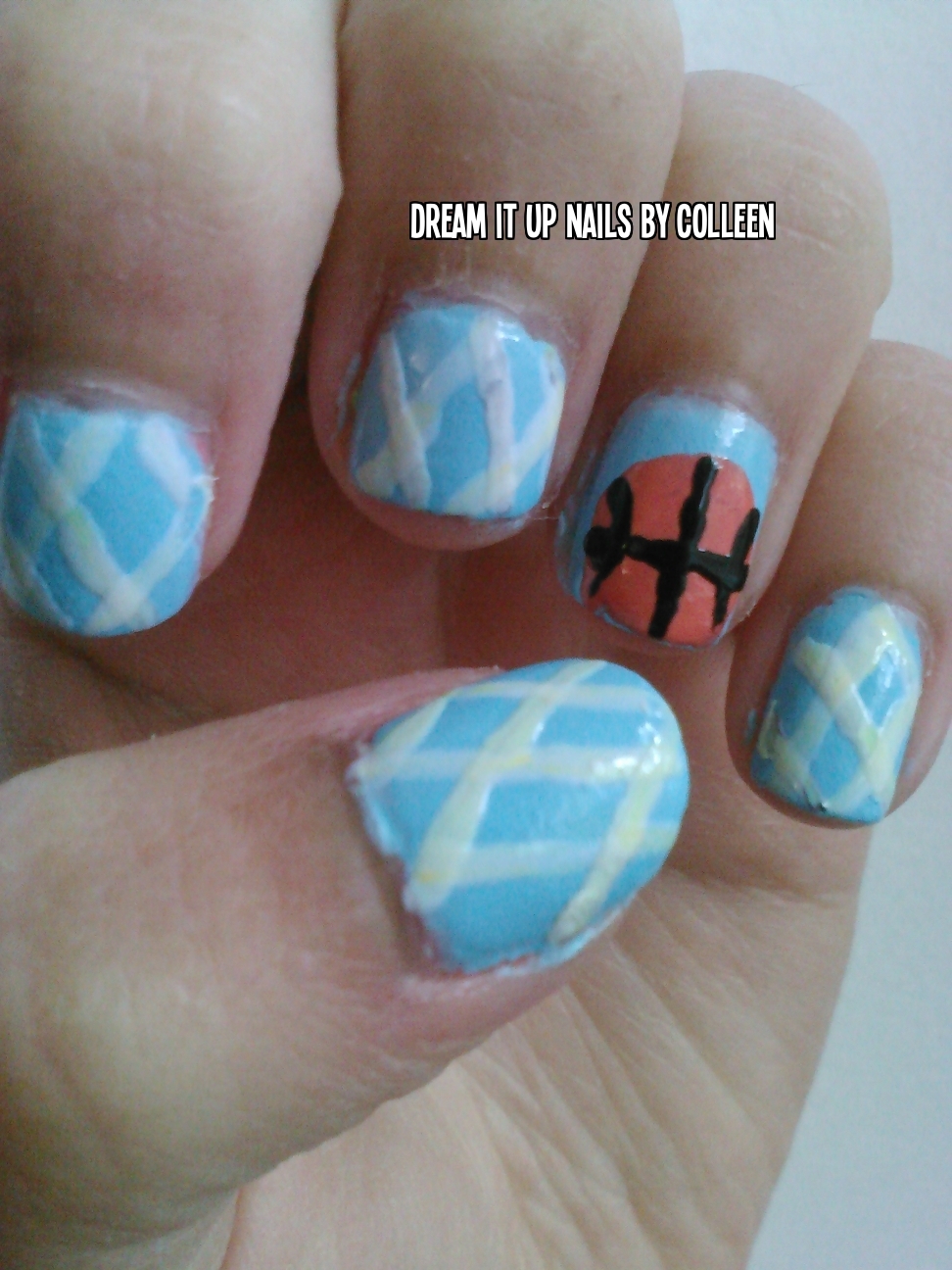 Dream It Up Nails Basketball Themed Nails