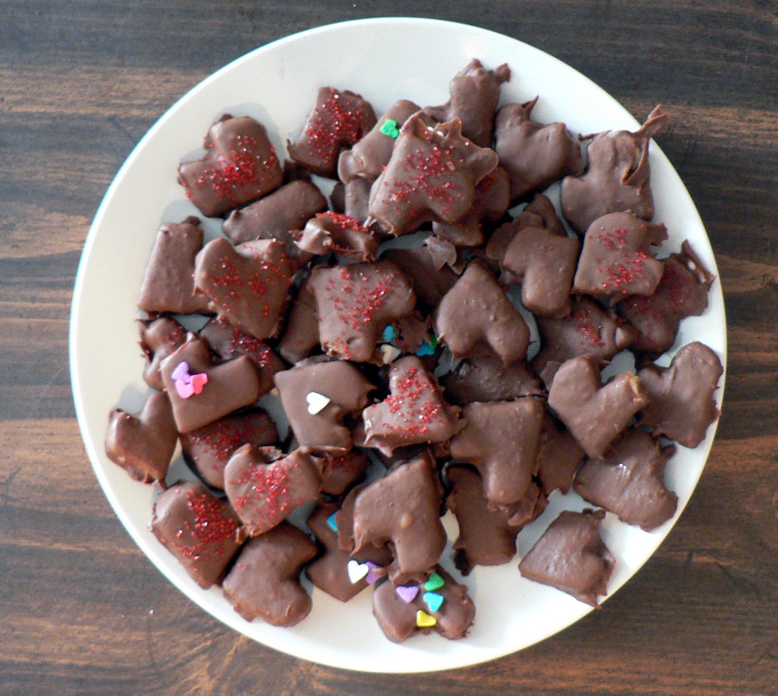 Chocolate Covered Banana Hearts Bless This Mess