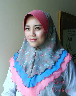 MIz IrYa Boutique: DAHLIA CHIFFON 3 LAYER BERCORAK