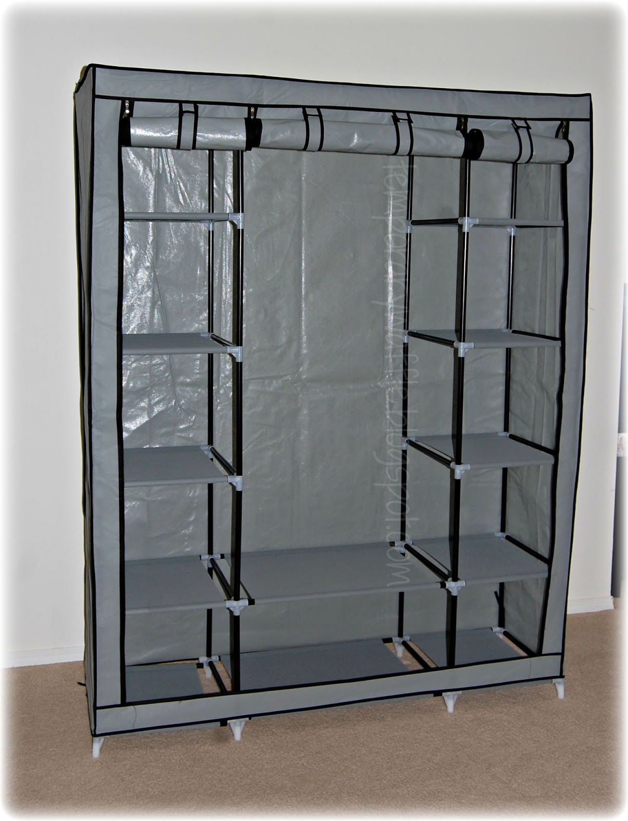 Temporary Waffle Ohuhu 5Level NonWoven Fabric Storage Wardrobe Closet