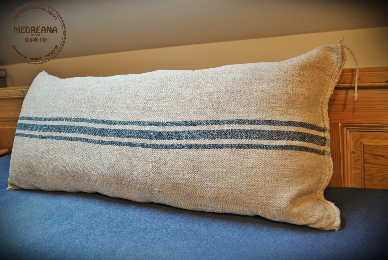 Medreana Vintage Authentic Grain Sack Body Pillow Sham