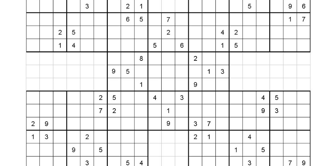 PRINTABLE SUDOKU