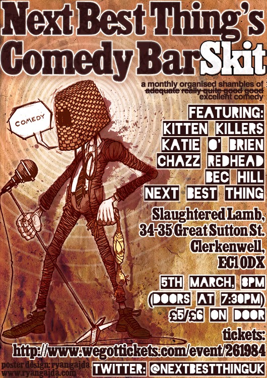 Next Best Thing Comedy Barskit Poster