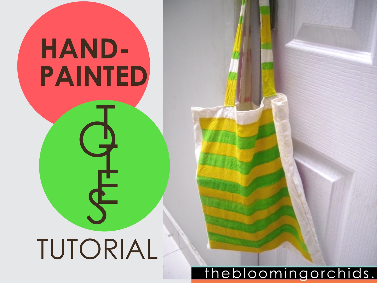 The Blooming Orchids TUTORIAL Paint your own totes