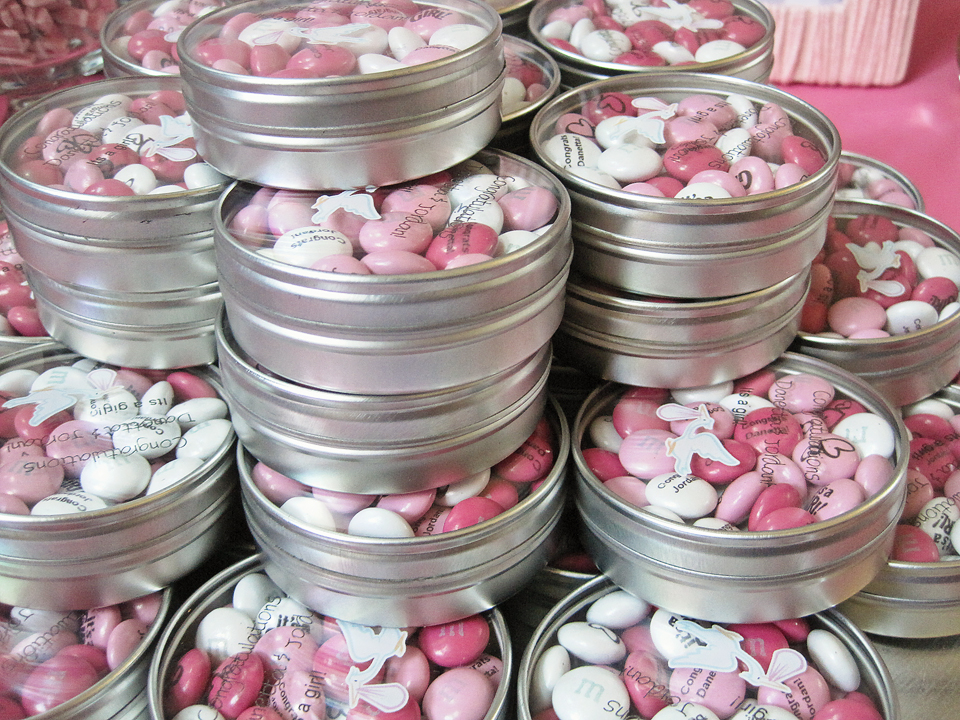 Seriously Daisies Pink & Gray Baby Shower {Favors Entrance & Gifts}