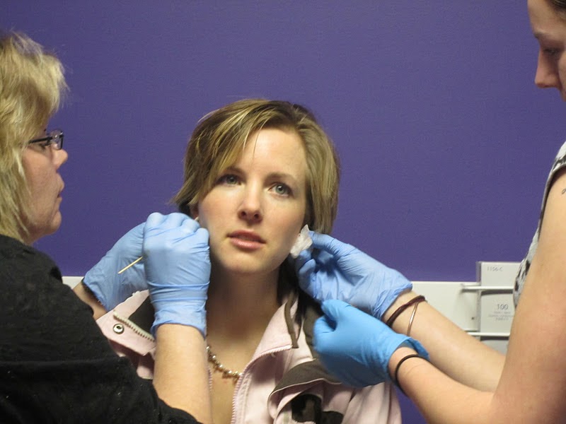 A crown of Jewels Needle Ear Piercing I finally did it!