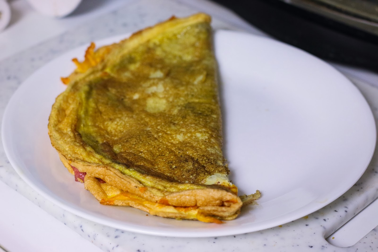 Ham & Cheese Omelet Soufflé