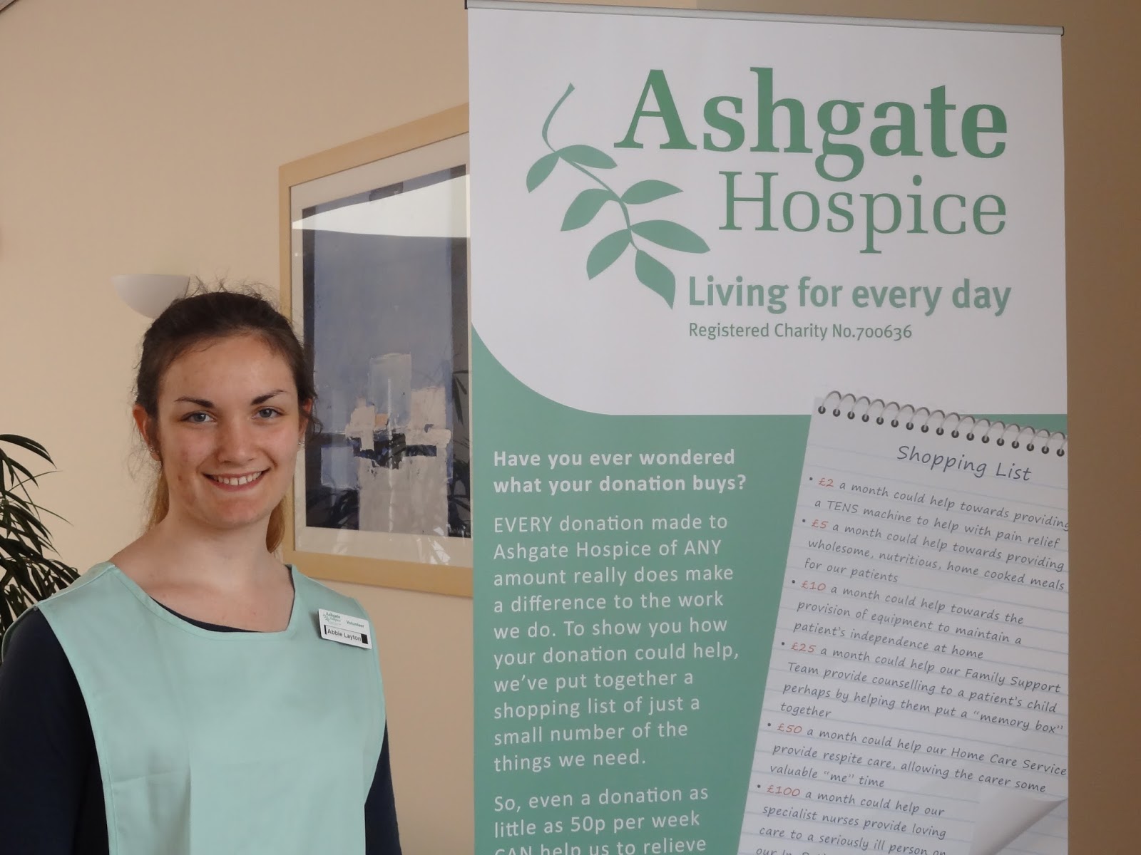 Abbie's Medicine Work Experience Ashgate Hospice