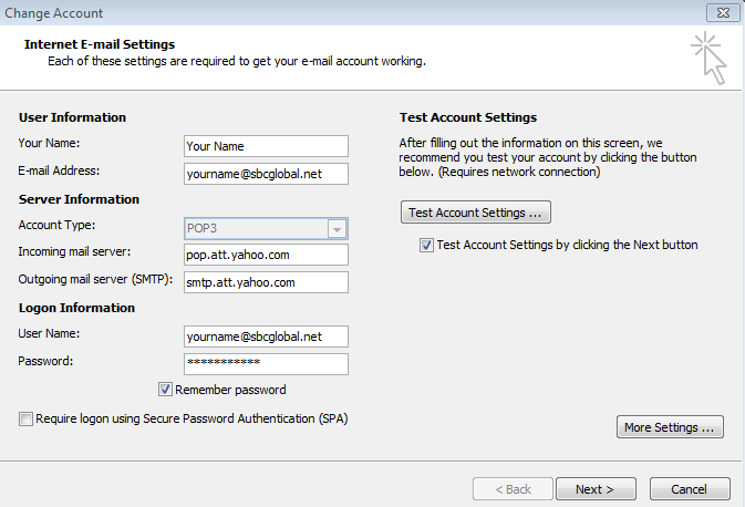 Setup Email For Sbcglobal