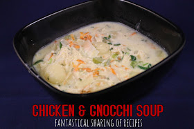 Chicken & Gnocchi Soup - learn how to make this Olive Garden soup at home...and pronounce gnocchi | www.fantasticalsharing.com