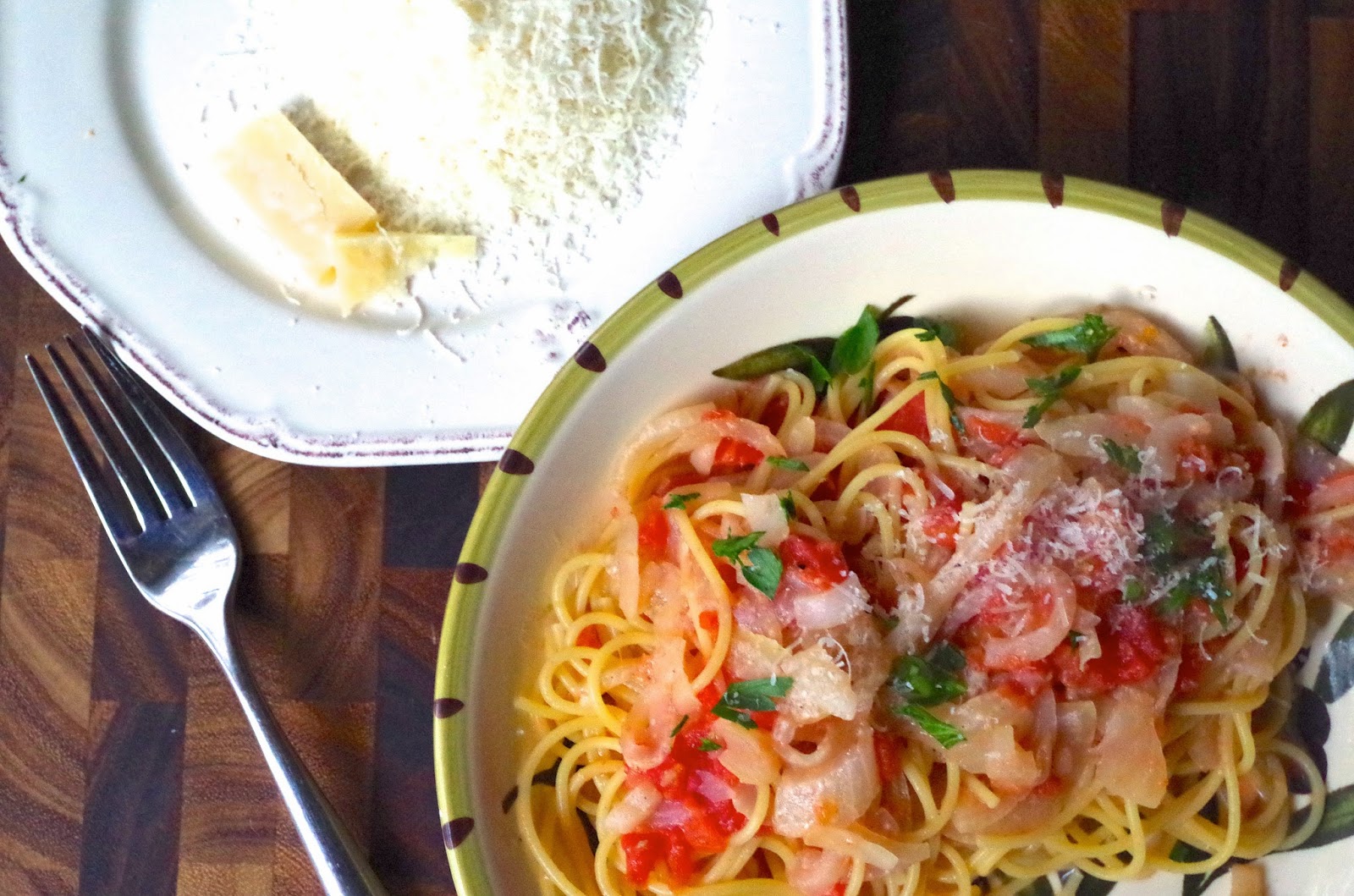 Spaghetti with Onions