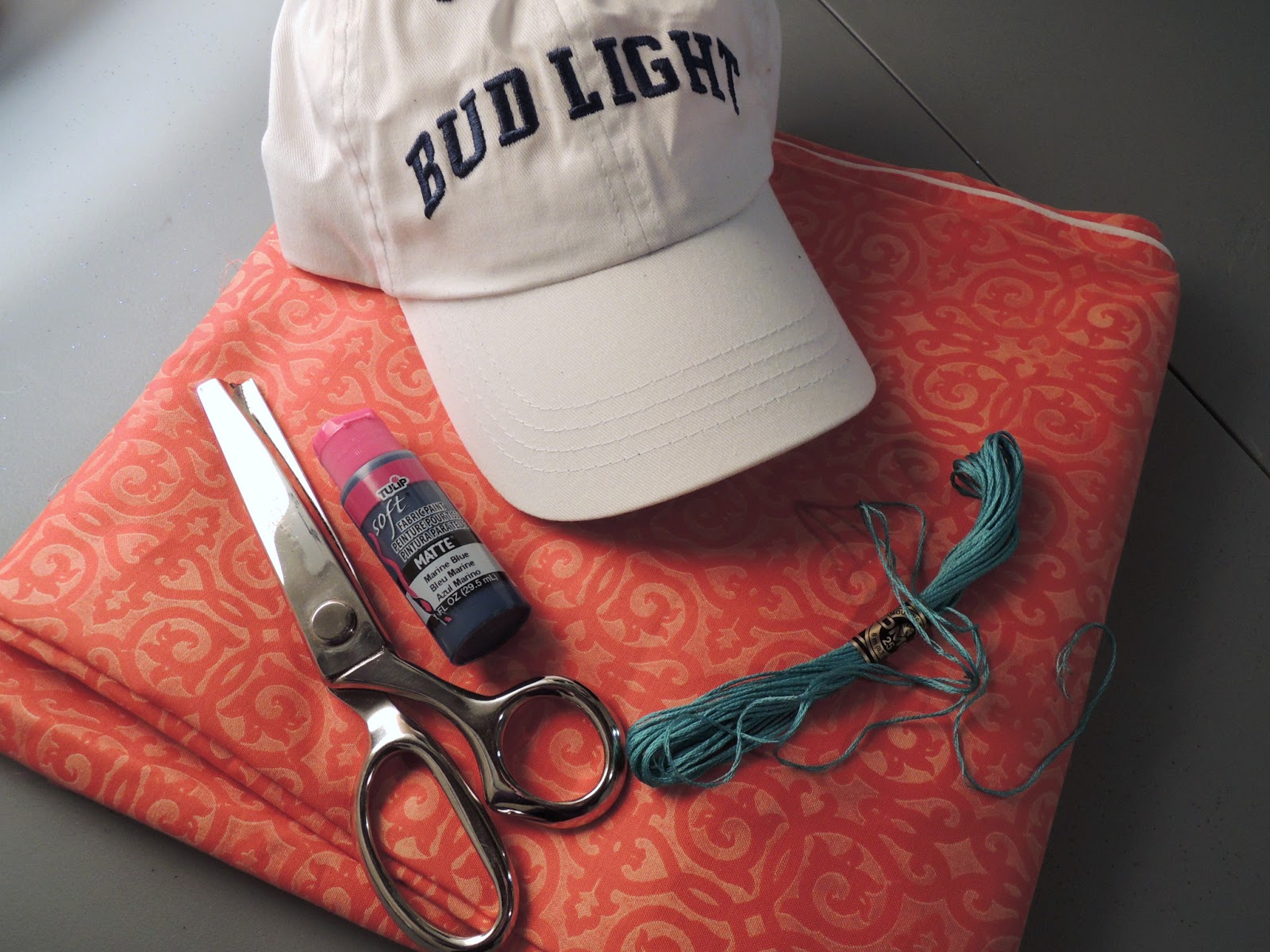 Holly Goes Lightly DIY Monogrammed Baseball Cap