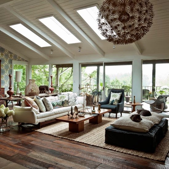 Wooden Finish Living Room - Freshnist Design