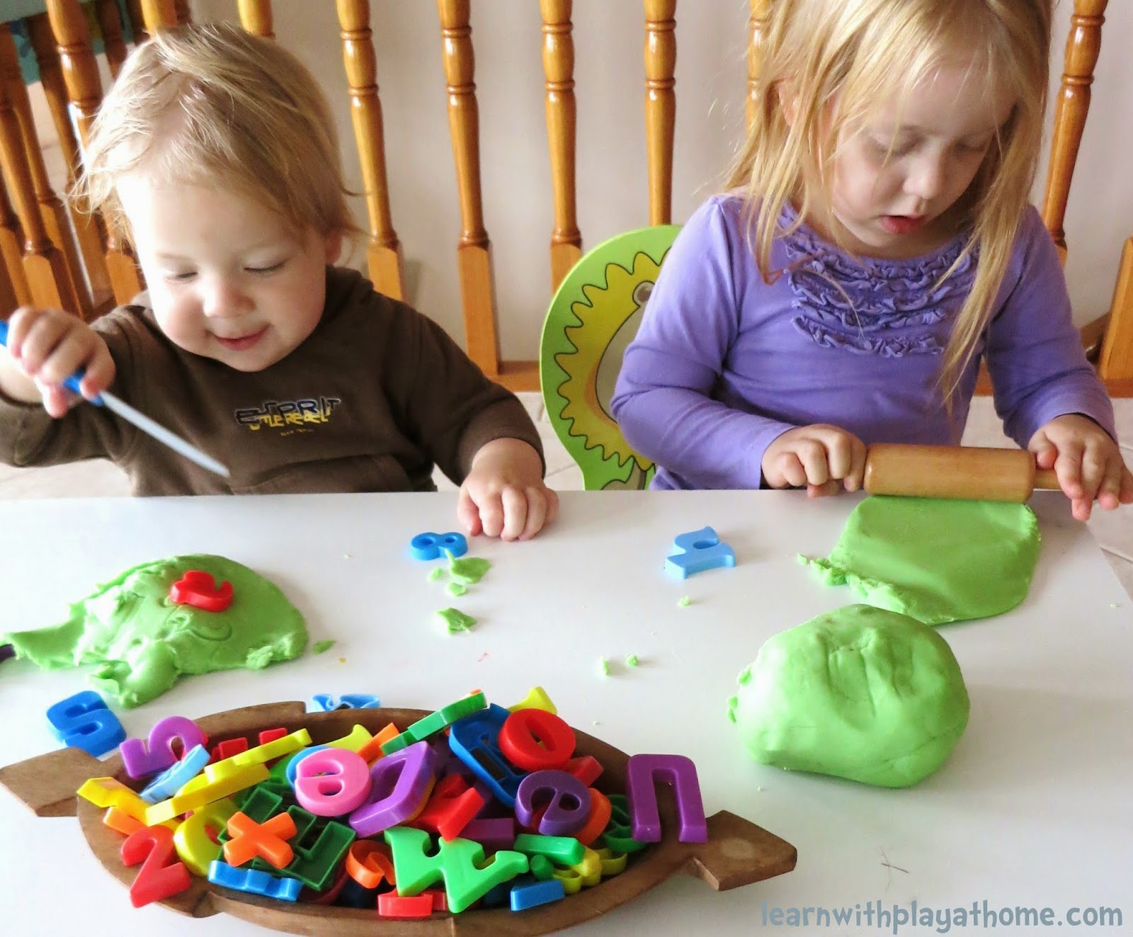 Learn with Play at Home Invitation to Play and Learn with Playdough