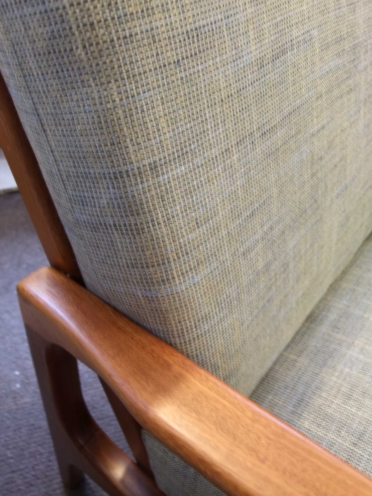 esdesign Mahogany Chair Frame Upholstery Complete!