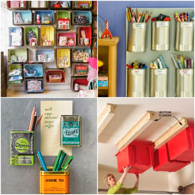 25 Totally Clever Storage Tips & Tricks DIY Craft Projects