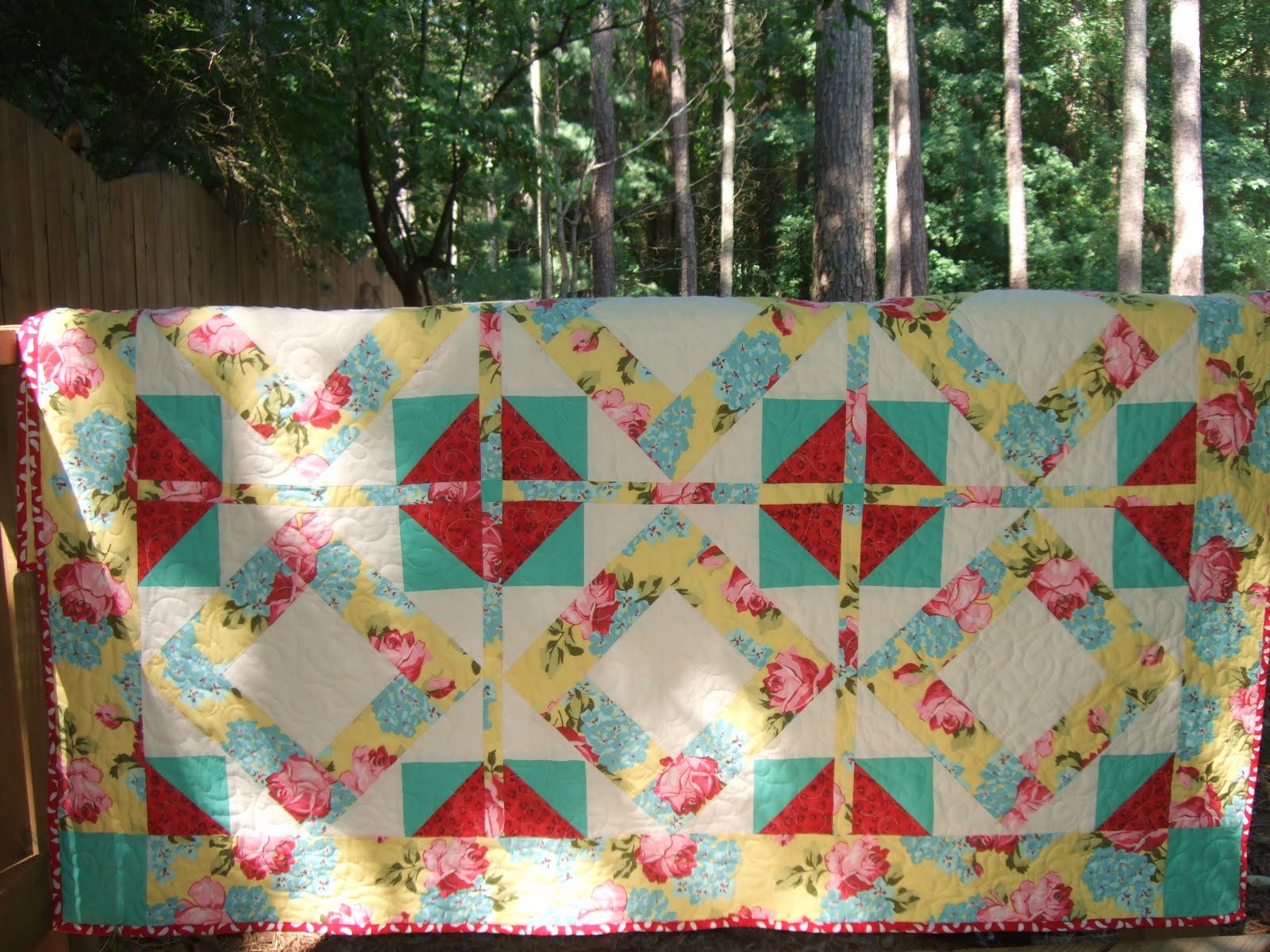 O'Quilts Butter Churn mystery quilt finished