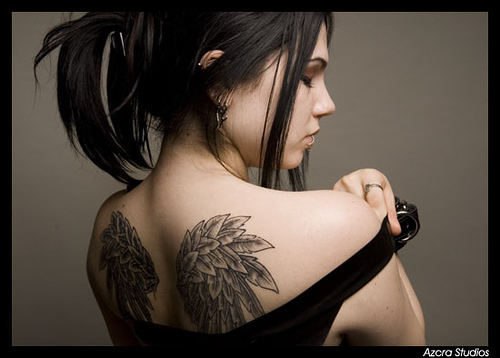 back tattoo girl design