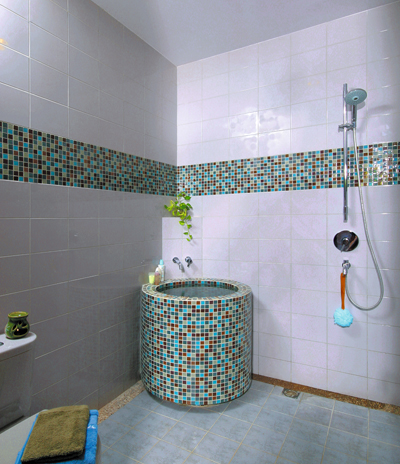 gambar desain interior kamar mandi minimalis mungil ukuran