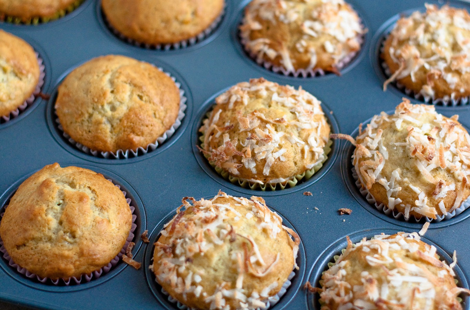 CocoBanana Muffins Dishing Gourmet