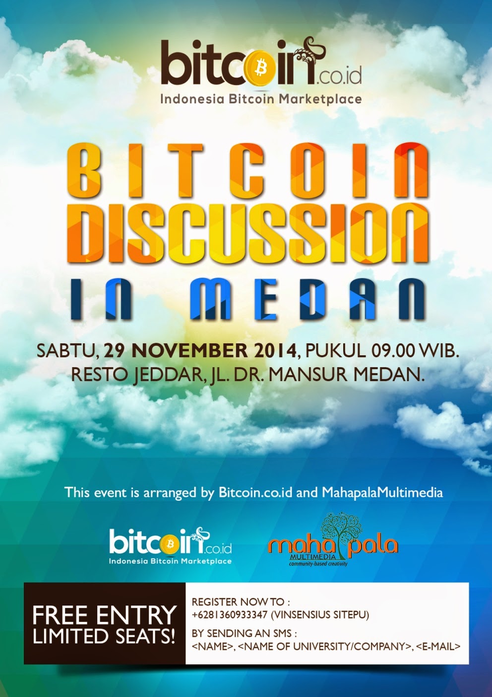Diskusi Bitcoin di Medan bersama Oscar Darmawan