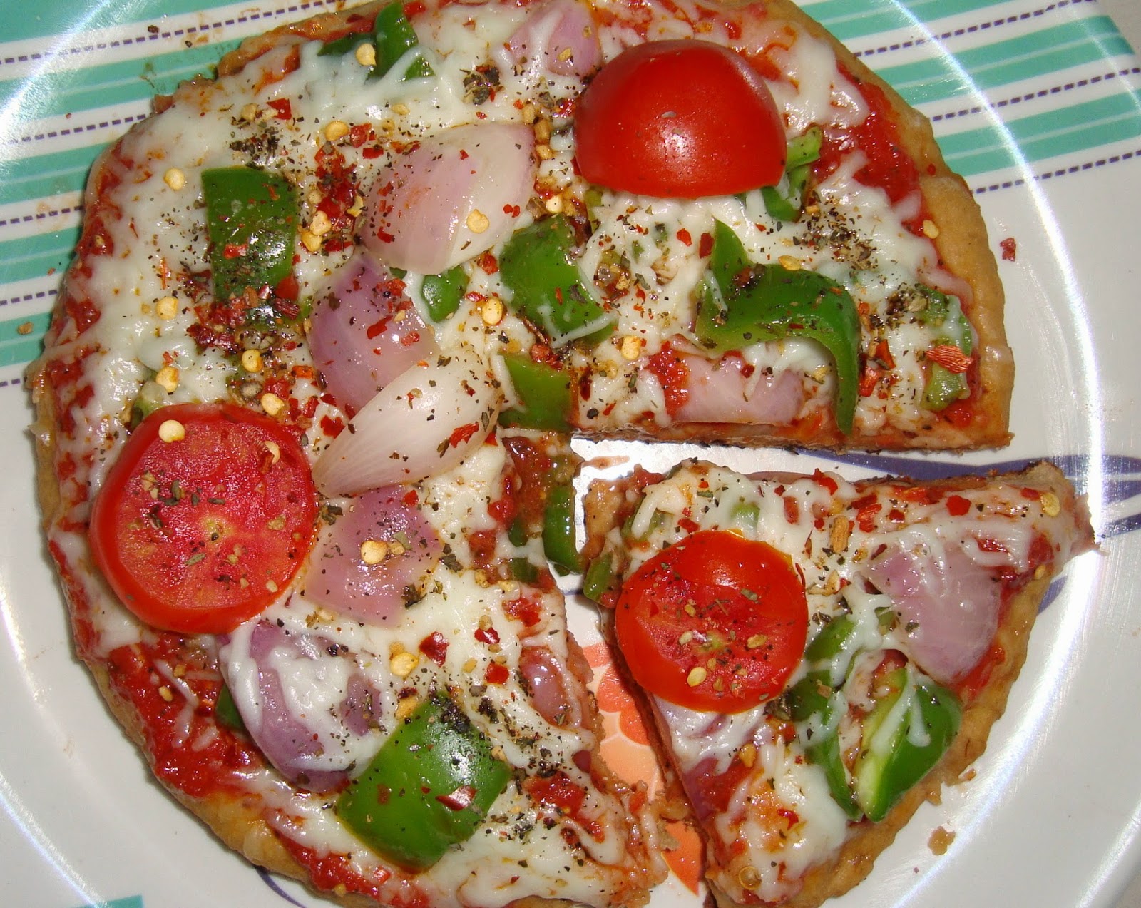 Rinkal ki rasoi se Mexican Green Wave Pizza