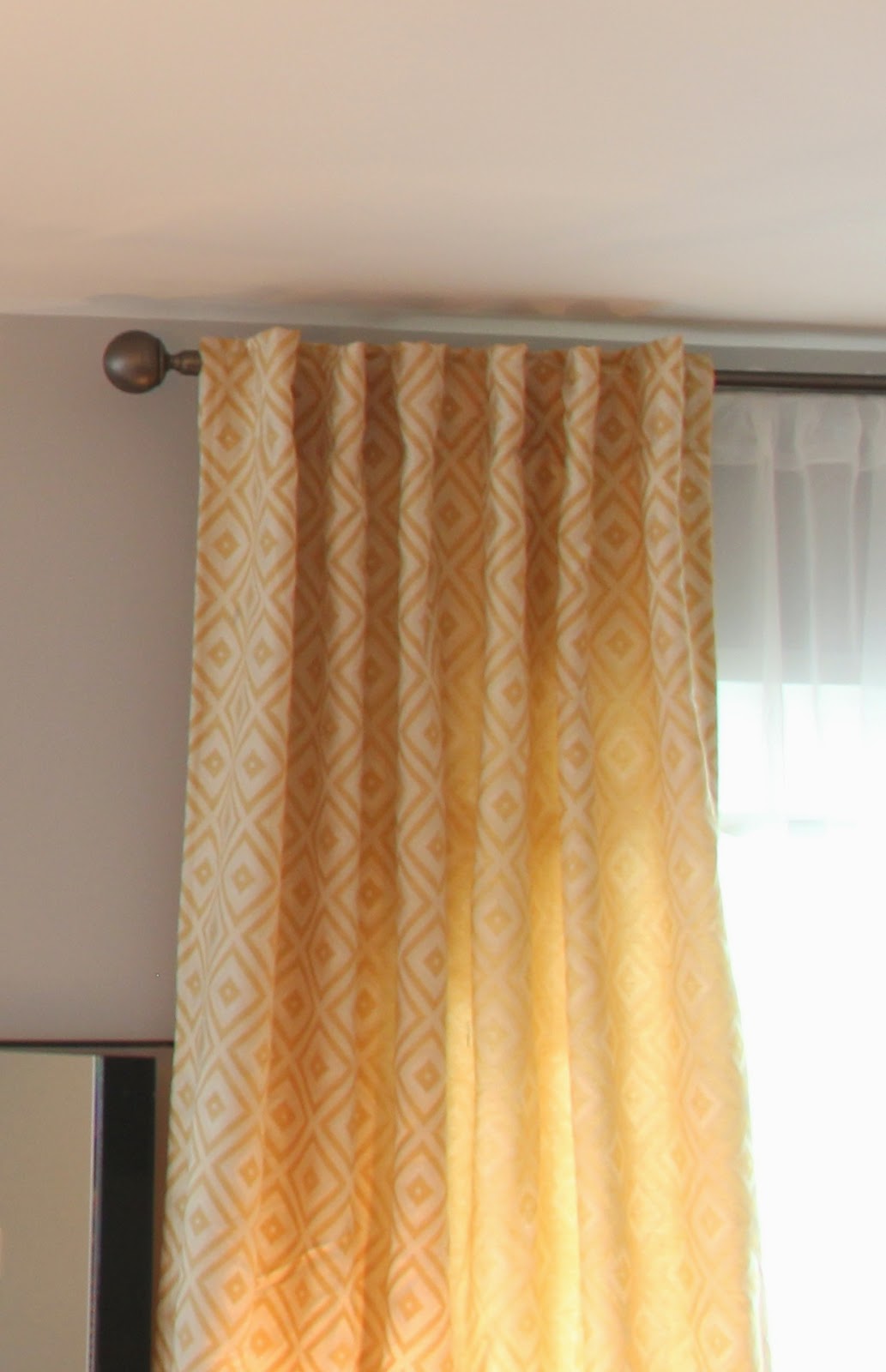 Sheer Serendipity How to make a tab top curtain (DIY)