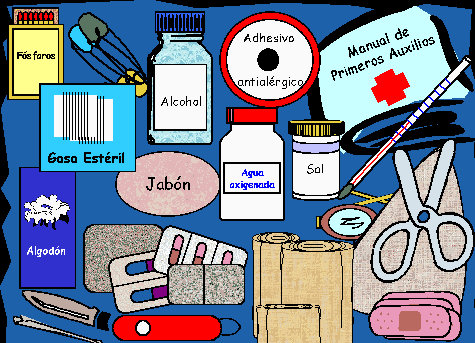 PRIMEROS AUXILIOS: BOTIQUIN DE PRIMEROS AUXILIOS