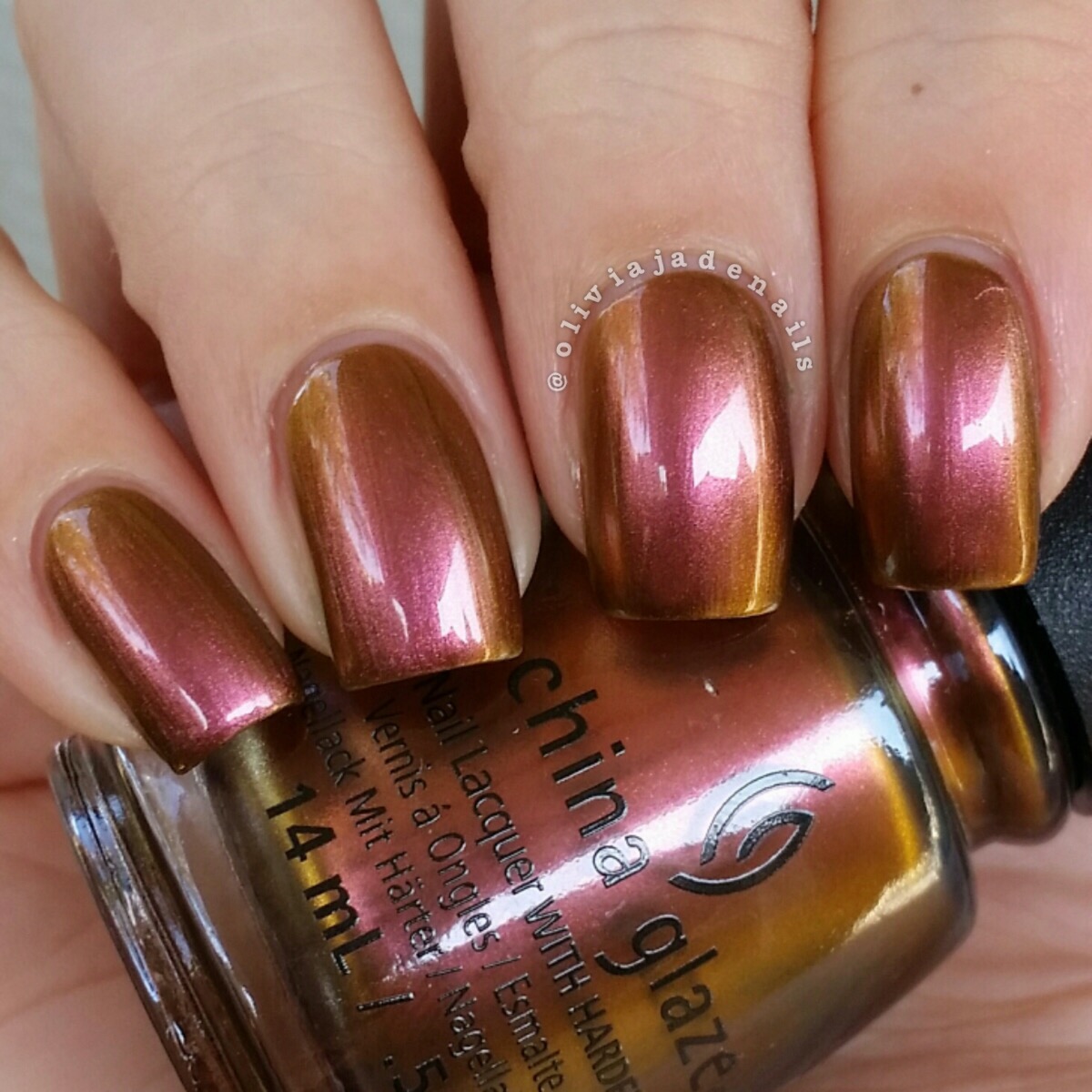 China Glaze Cabin Fever swatched by Olivia Jade Nails