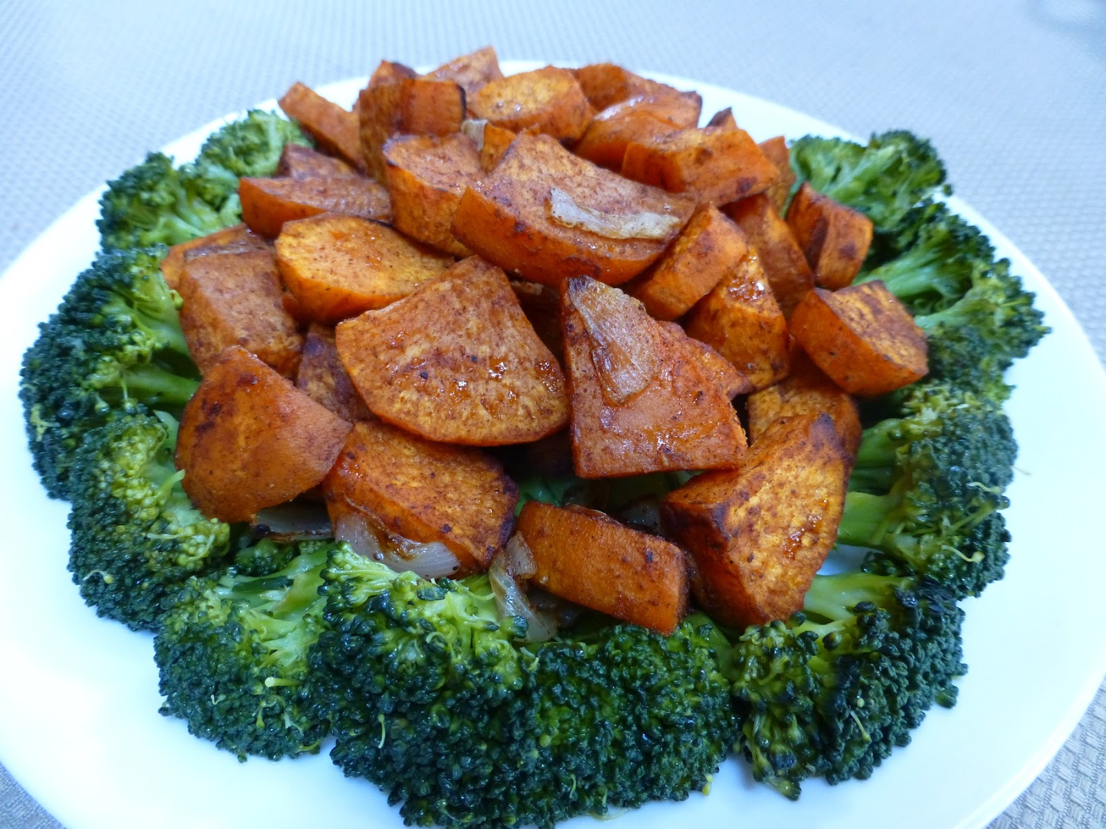 Foods For Long Life Roasted, Pumpkin Pie Spiced Sweet Potatoes On A