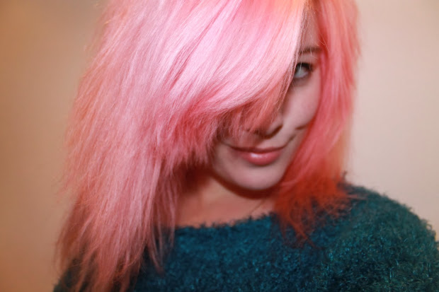 bleach london - awkward peach hair