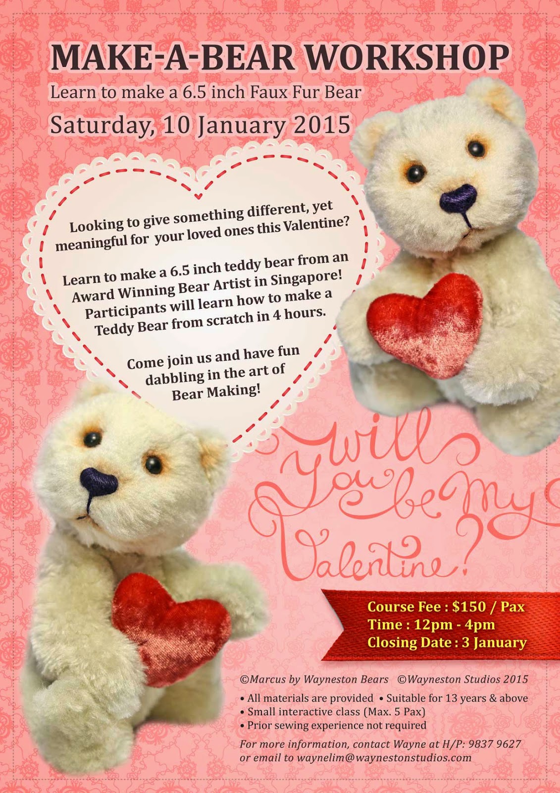 teddy bear making courses