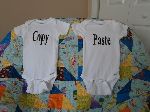 Copy and Paste - Onsies for Twins