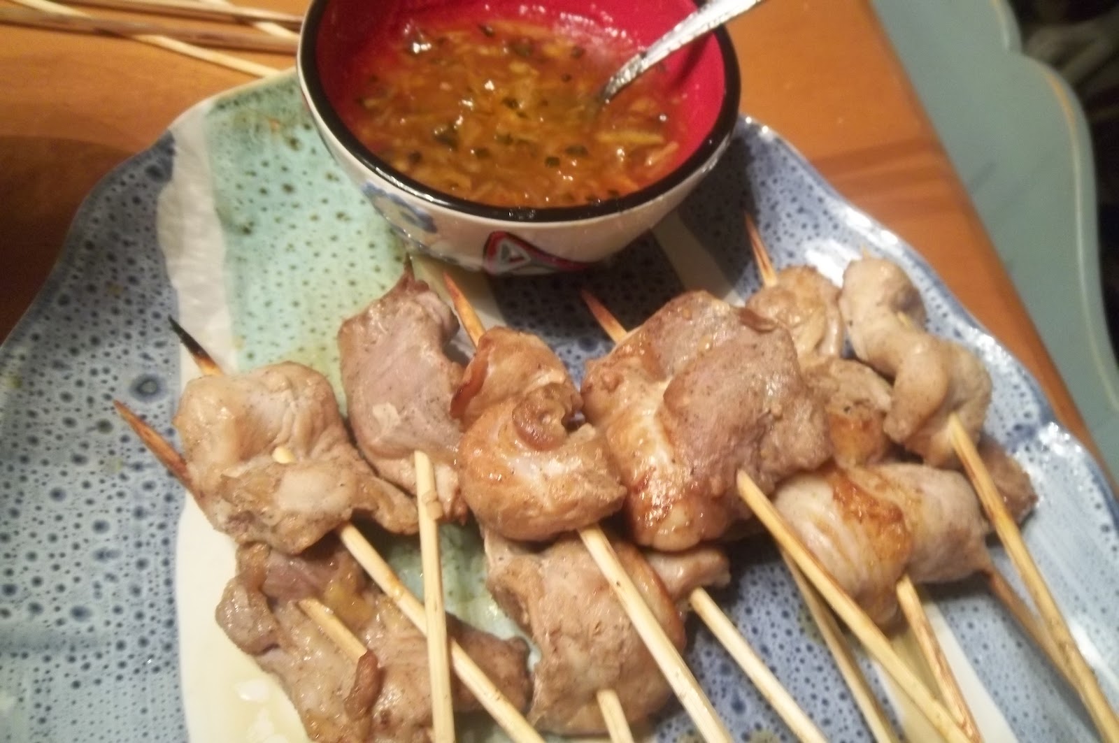 Homegrown Beanes Pig on a Stick with Sweet and Spicy Dipping Sauce