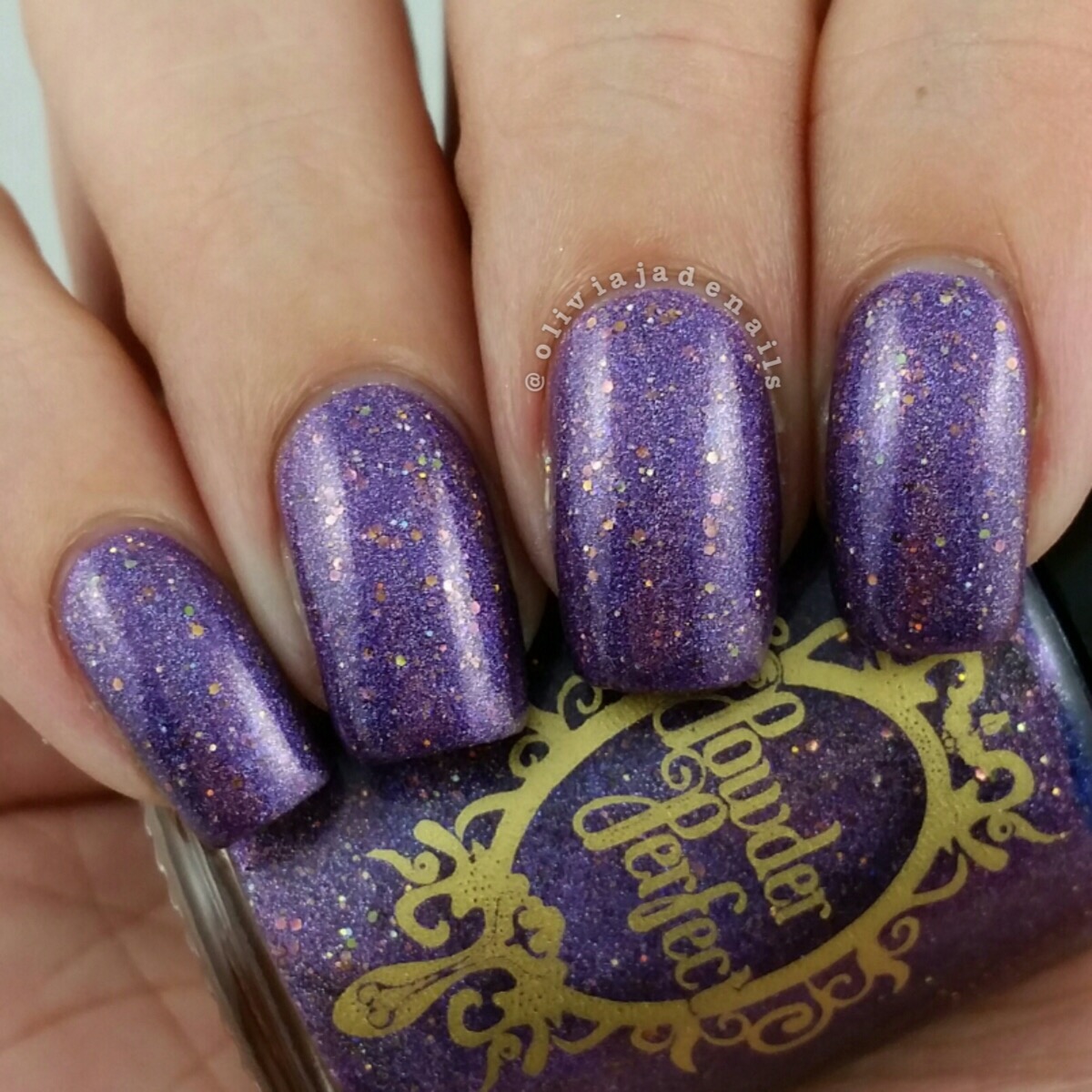 Powder Perfect Enchanted Memories (FB Group Exclusive) swatched by Olivia Jade Nails
