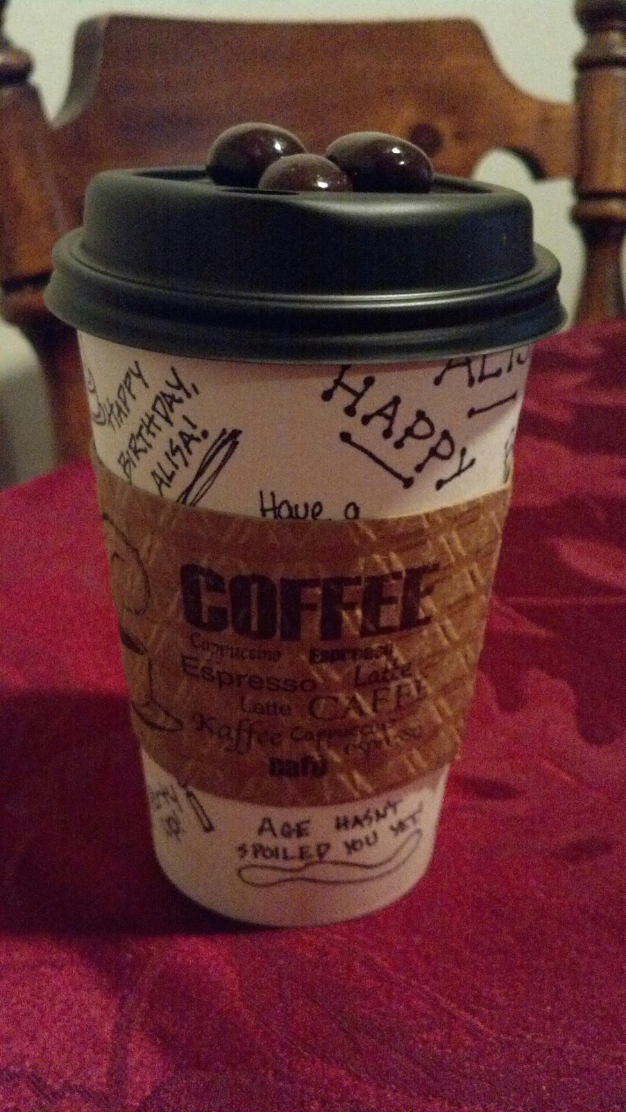 An Onion Exposed Caribou Inspired Coffee Cup