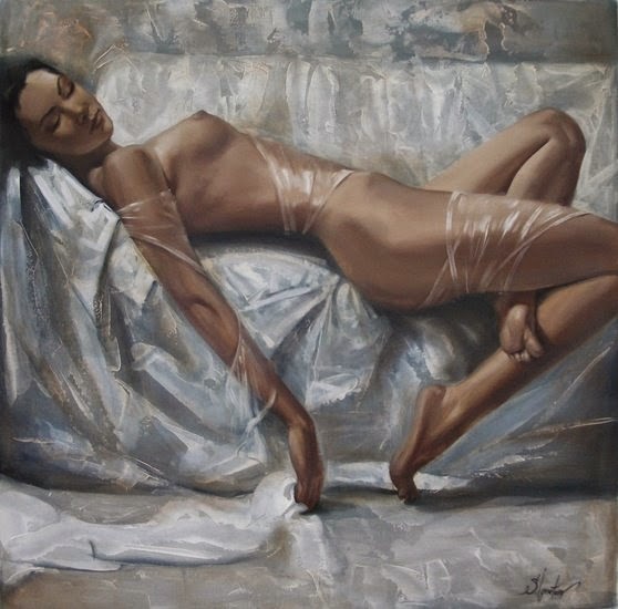 Sergey Ignatenko pinturas mulheres sensuais seminuas