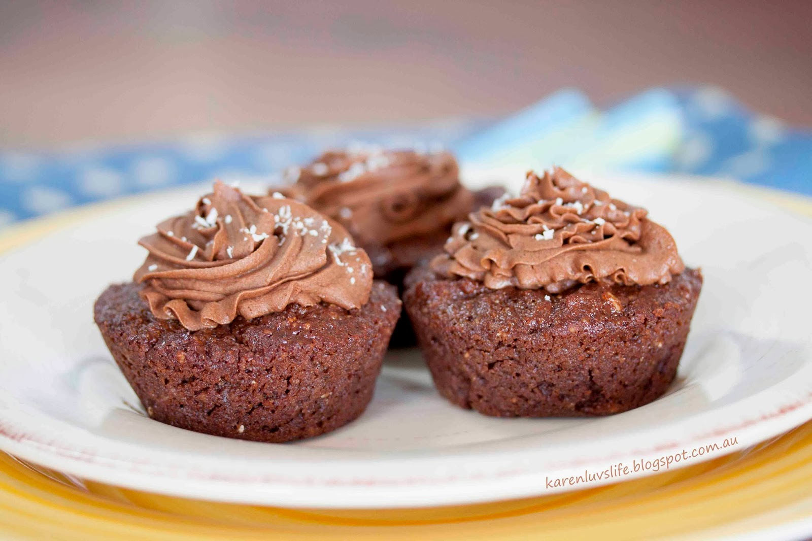 Grain Free Chocolate Brownie Cupcakes KARENLUVSLIFE