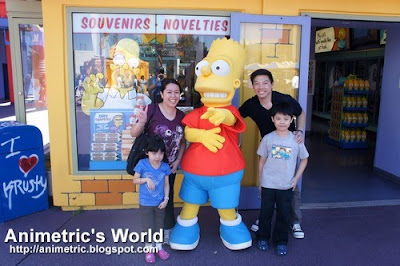 Photo op with Bart Simpson