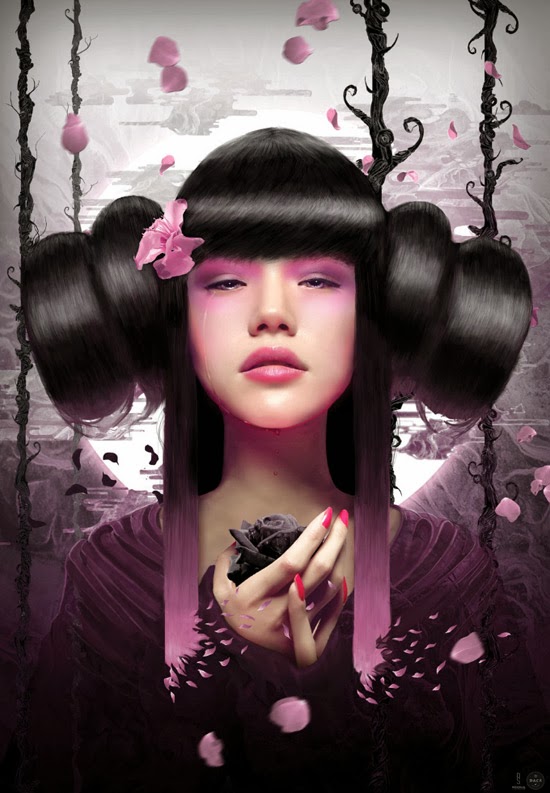 Paint a multi-layered surreal portrait Paint a multi-layered surreal portrait