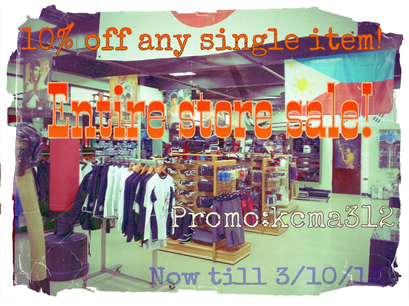 KC Martial Arts Supplies Store Wide Sale!