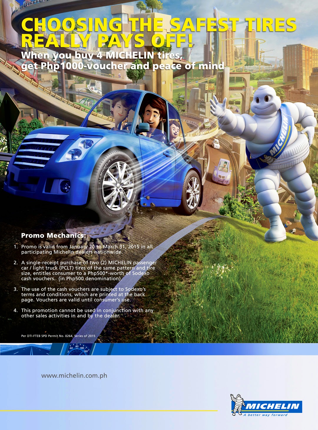 Imagine Green Save more and be safe on the road with MICHELIN tires