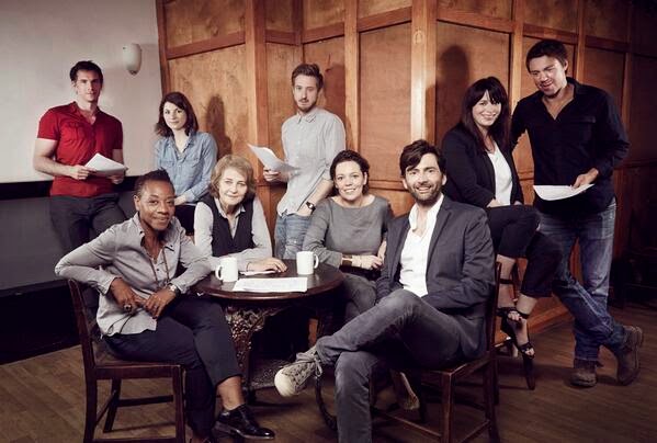 David Tennant and the Broadchurch cast at the read-through