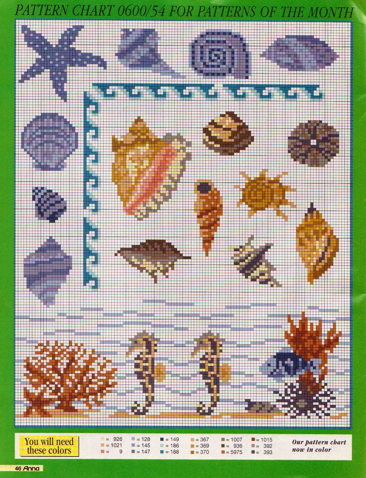 Grafico Ponto Cruz Fundo Do Mar ♥Meus Gráficos De Ponto Cruz♥: Quadros: Vida no Fundo do Mar em Ponto Cruz