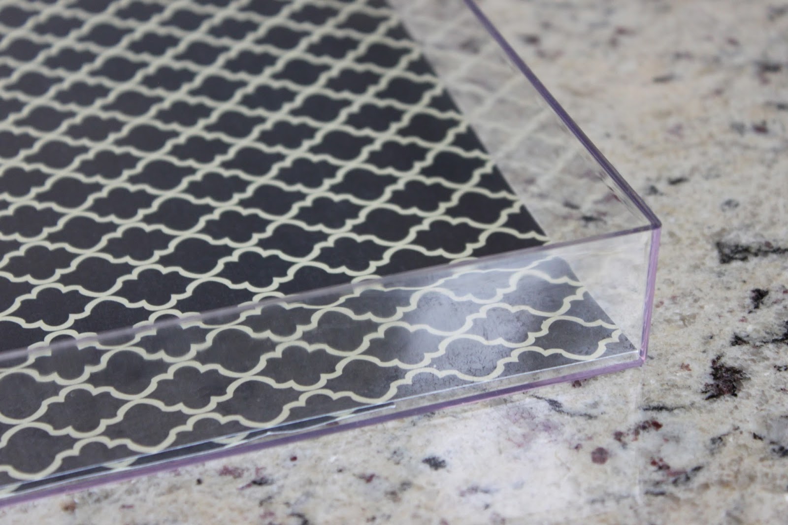 a little of this, a little of that DIY Lucite Tray