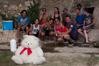 caiac a l'Ebre foto d'arribada del grup