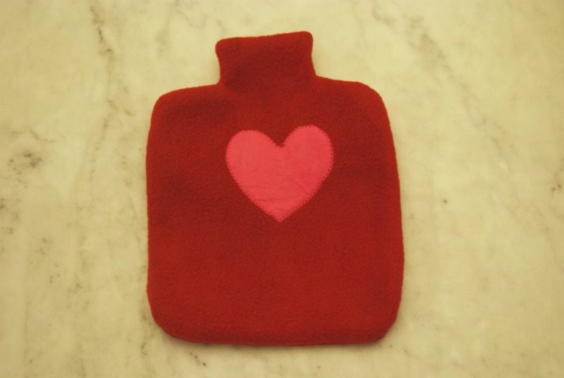 unschool plus the waterless hot water bottle (heated rice bag)