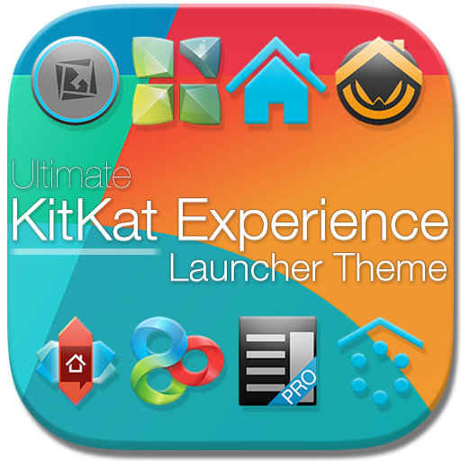 KitKat 4.4 Launcher Theme APK v2.8